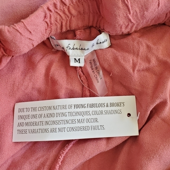 New Young Fabulous & Broke Palms Ombre Wide Leg Pants NWT Size Medium - Picture 10 of 12